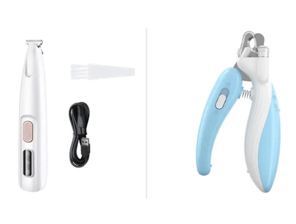 Rechargeable Pet Paw Trimmer with LED Light