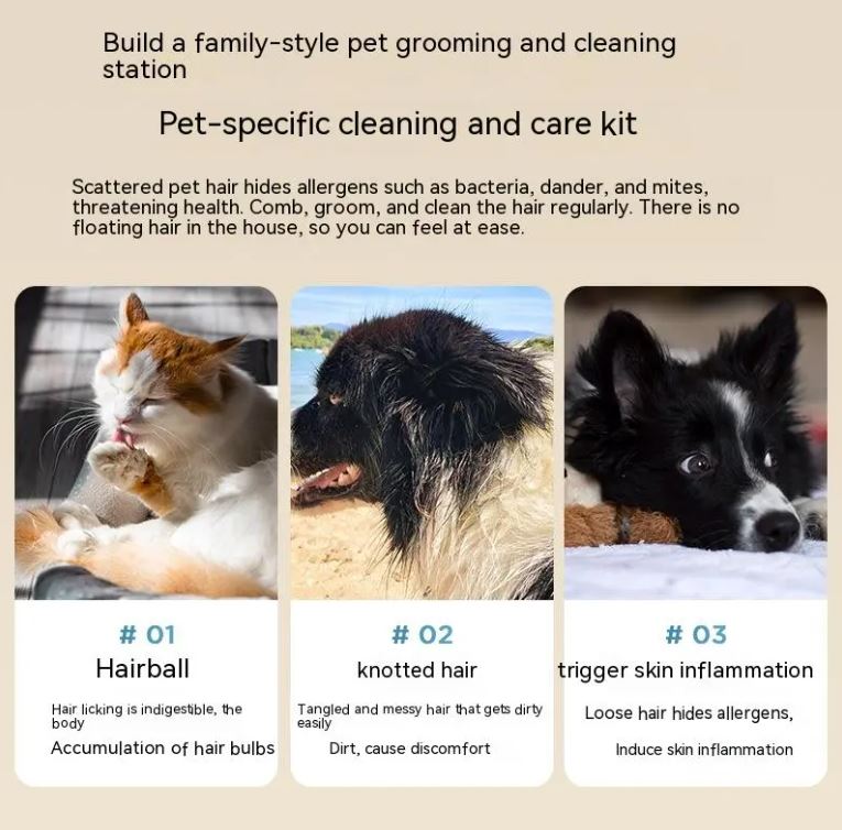 5-in-1 Pet Grooming Vacuum System