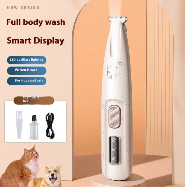 Rechargeable Pet Paw Trimmer with LED Light